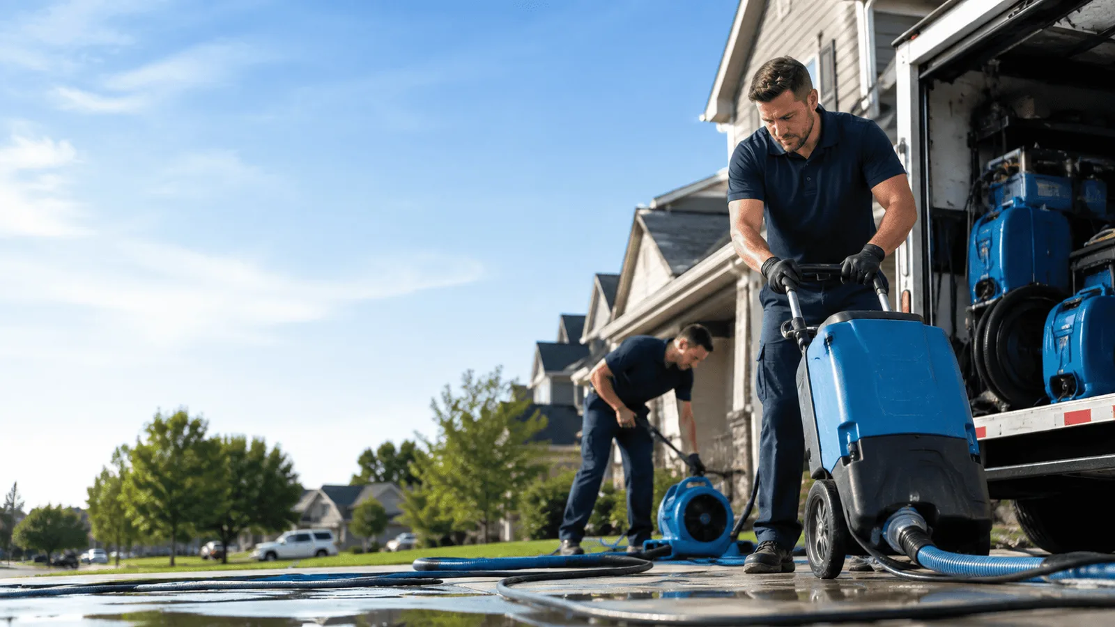 Dehumidification being performed in Lakewood, PA